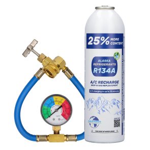 Kit casa 25% - refrigerante R134a, tubo e manometro