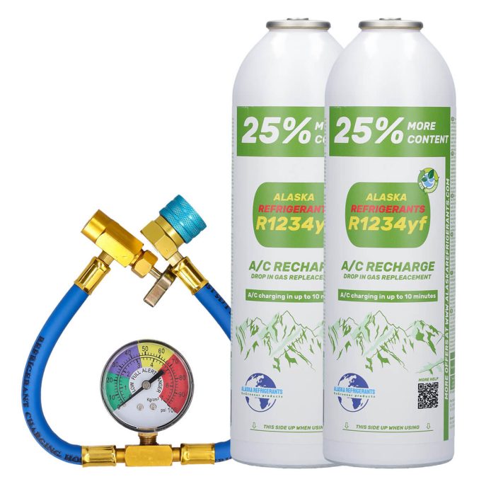 Kit doppio 25% - refrigerante R1234yf, tubo e manometro