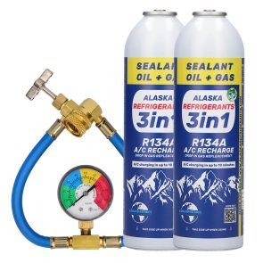 2 x 3in1 HC 134a (gas sostitutivo R134) + tubo e manometro