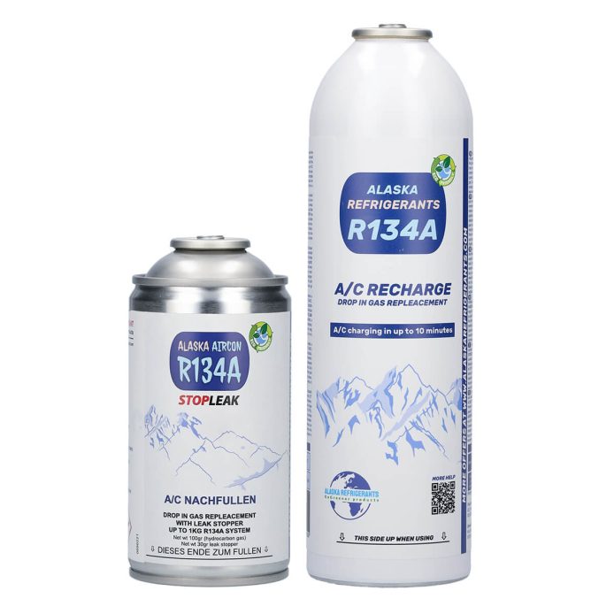 Refrigerante sostitutivo R134a per veicoli + sigillante