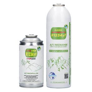 Refrigerante sostitutivo R1234yf per veicoli + sigillante